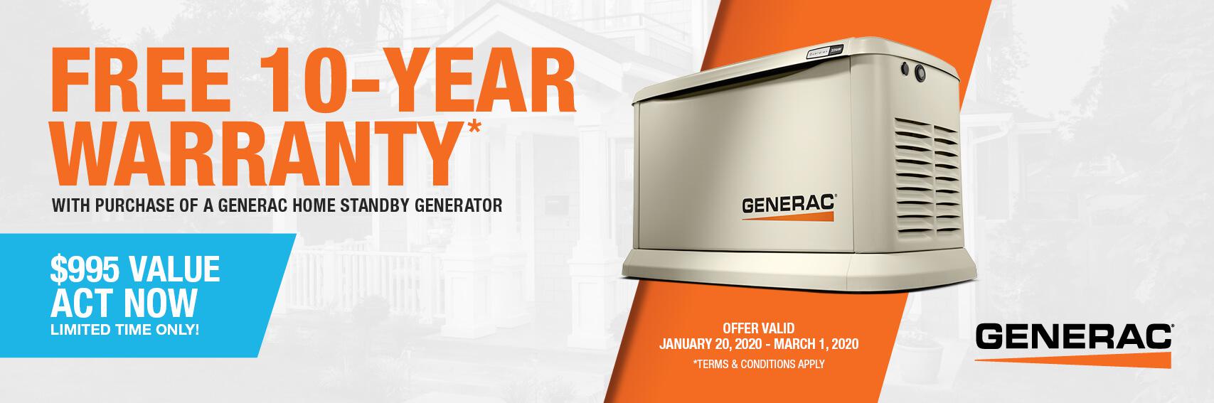 Homestandby Generator Deal | Warranty Offer | Generac Dealer | Pleasant Valley, NY